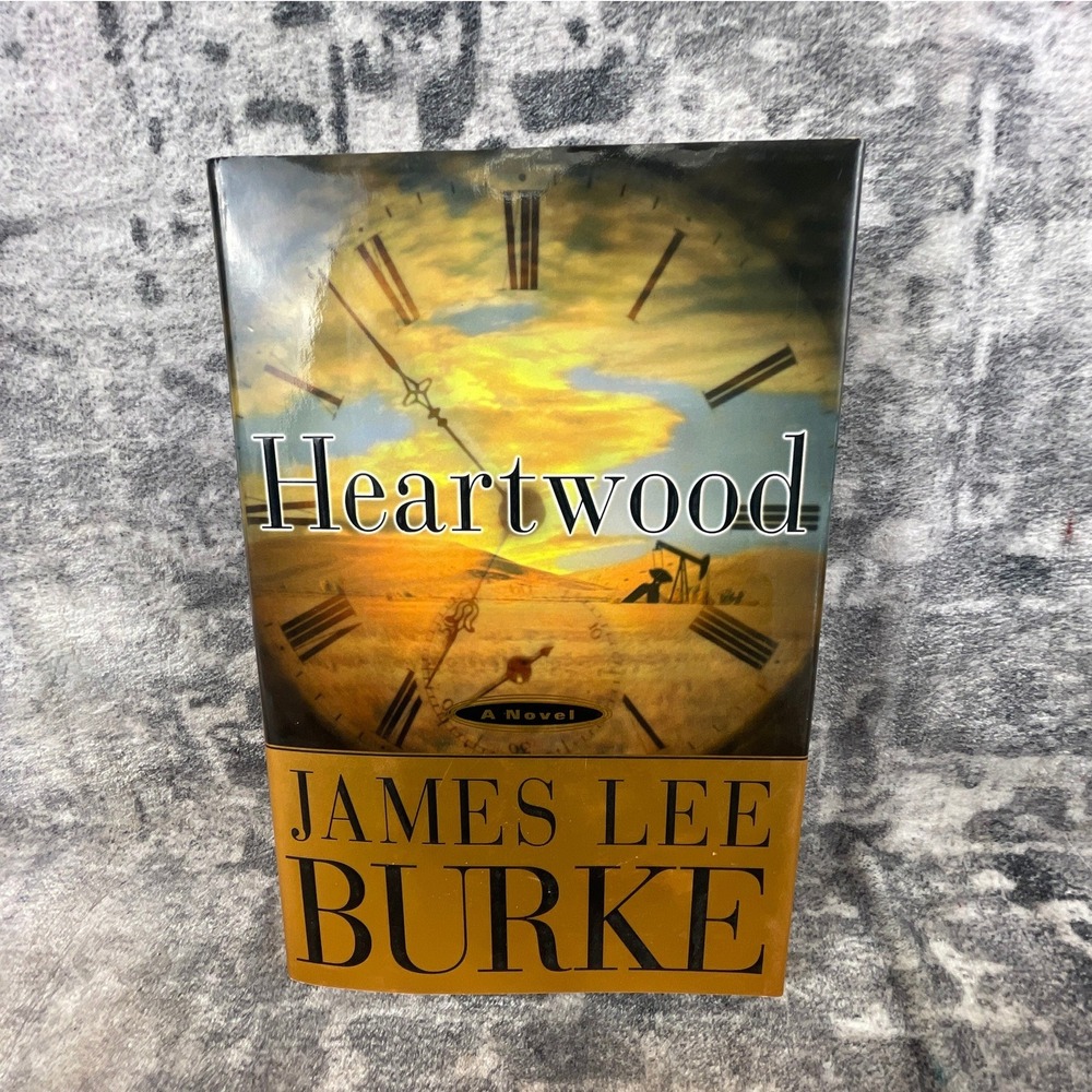 James Lee Burke Heartwood Signed Hardcover Billy Bob Holland Texas Noir Book